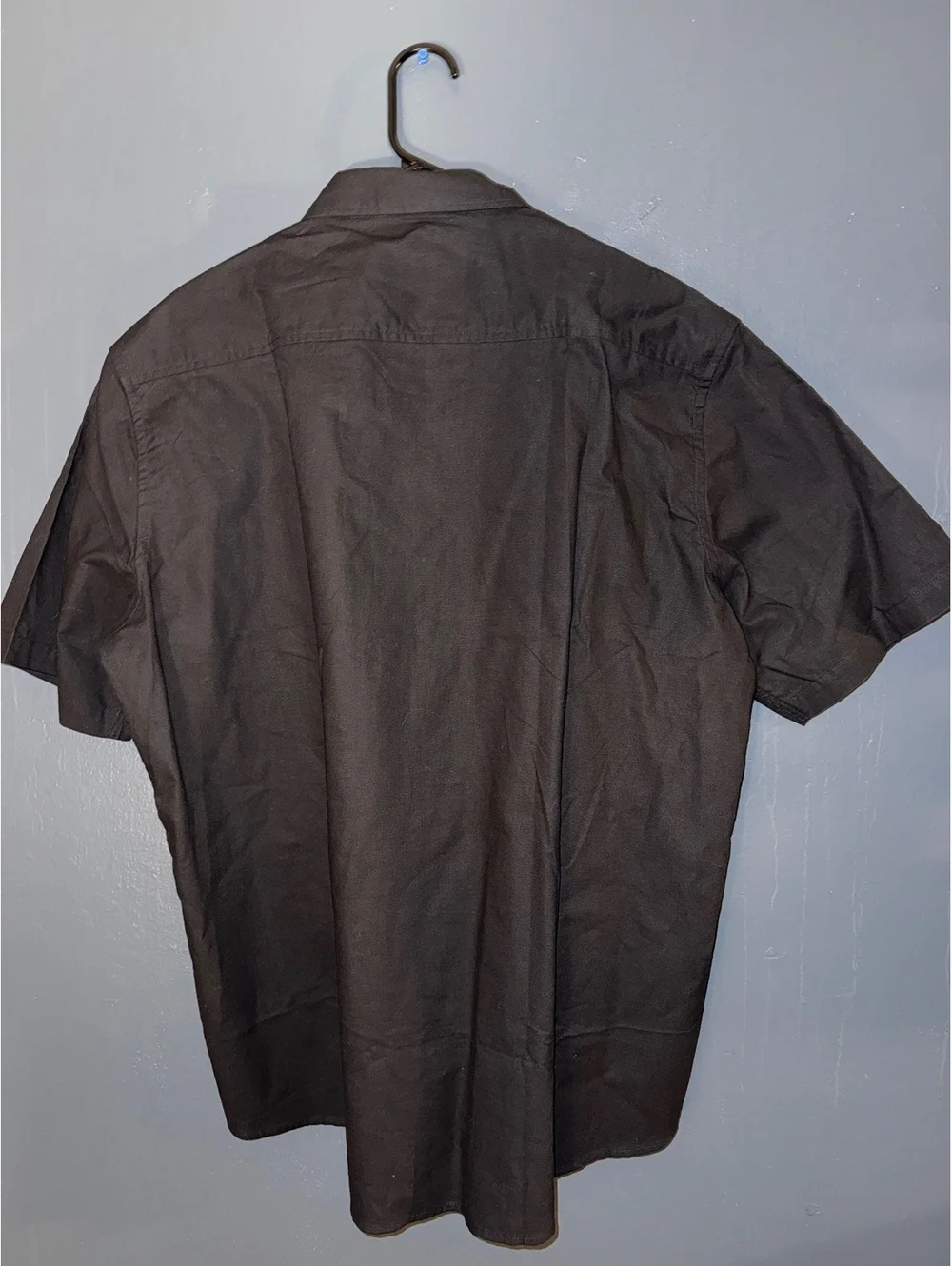 Coofandy Men's Black Short Sleeve Button-Up Shirt XL